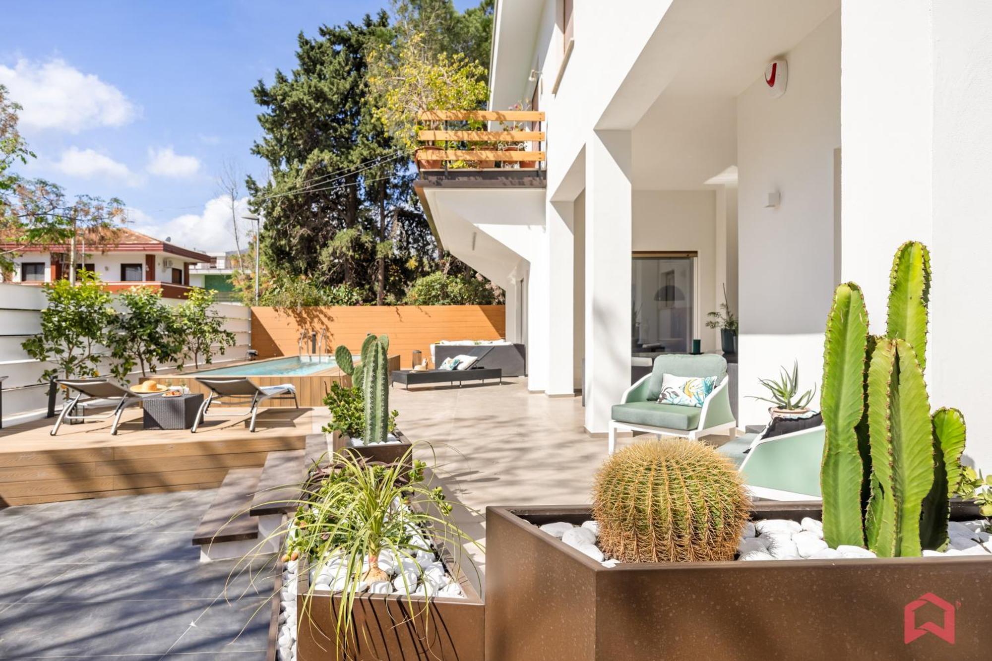 Appartamento In Villa Con Piscina Privata Palermo Zewnętrze zdjęcie